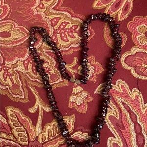 Vintage Garnet Gemstone Necklace